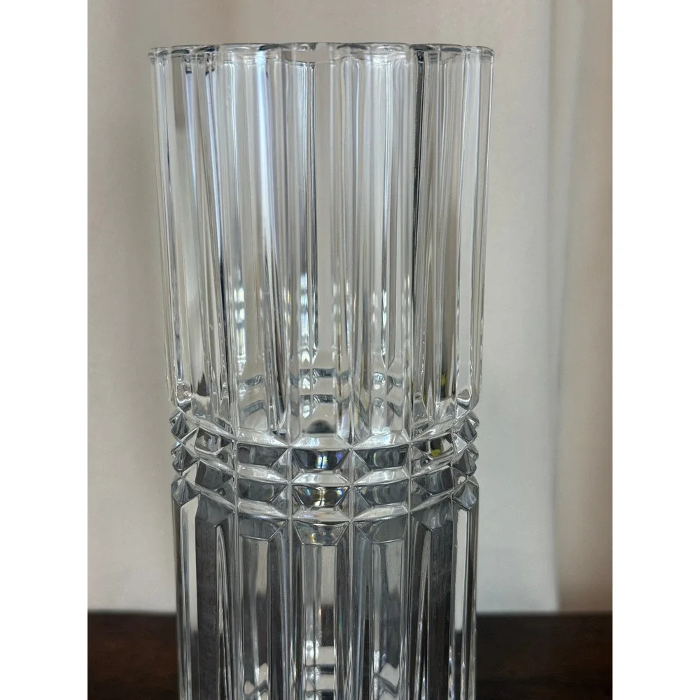 Cristal D'Arques 1970's French Montparnasse Art Deco‎ Crystal Vase 9